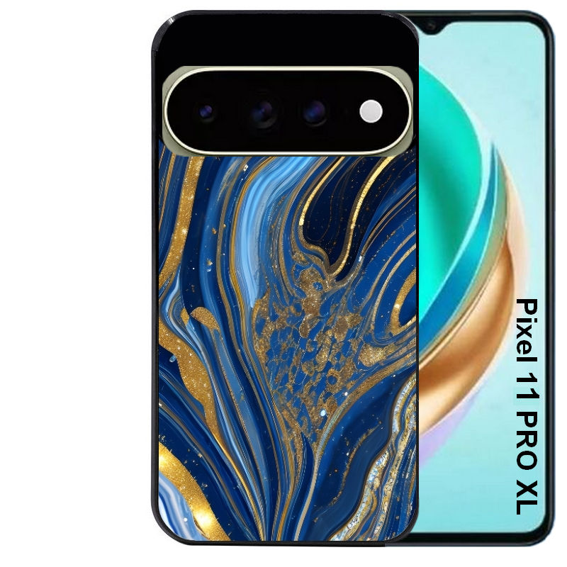 Coque pour Pixel 10 / 11 / PRO / XL marbre bleu agathe