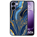 Coque pour Oppo A6 A6 A6K marbre bleu agathe