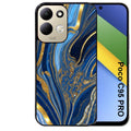 Coque pour POCO C95 PRO marbre bleu agathe