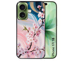 Coque pour Iphone 18 / PRO / PRO MAX / 18E marbre fleur cerisier