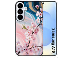 Coque pour Galaxy A08 A18 A28 A38 A58 marbre fleur cerisier