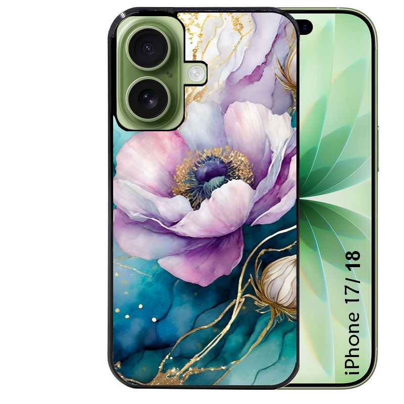 Coque pour Iphone 18 / PRO / PRO MAX / 18E marbre fleur
