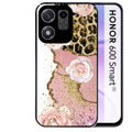 Coque pour Honor 600 SMART marbre fleur leopard