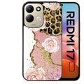 Coque pour Redmi 17 et 17C 4G 5G marbre fleur leopard