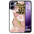 Coque pour Oppo A6 A6 A6K marbre fleur leopard