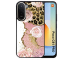 Coque pour POCO C81 PRO marbre fleur leopard