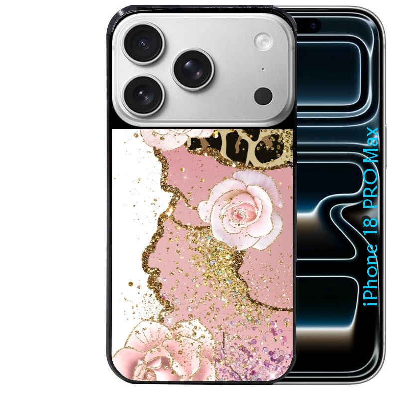 Coque pour Iphone 18 / PRO / PRO MAX / 18E marbre fleur leopard