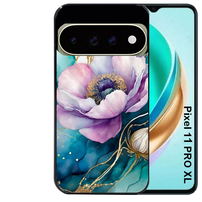 Coque pour Pixel 10 / 11 / PRO / XL marbre fleur