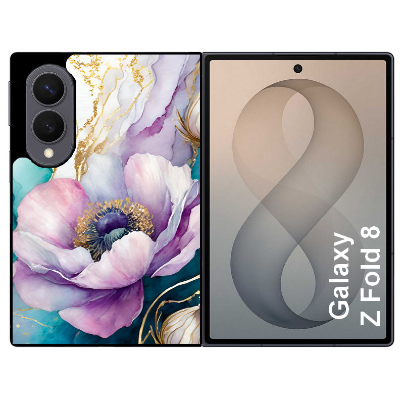 Coque pour Z FOLD 8 marbre fleur