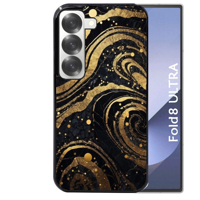 Coque pour Z FOLD 8 ULTRA marbre noir