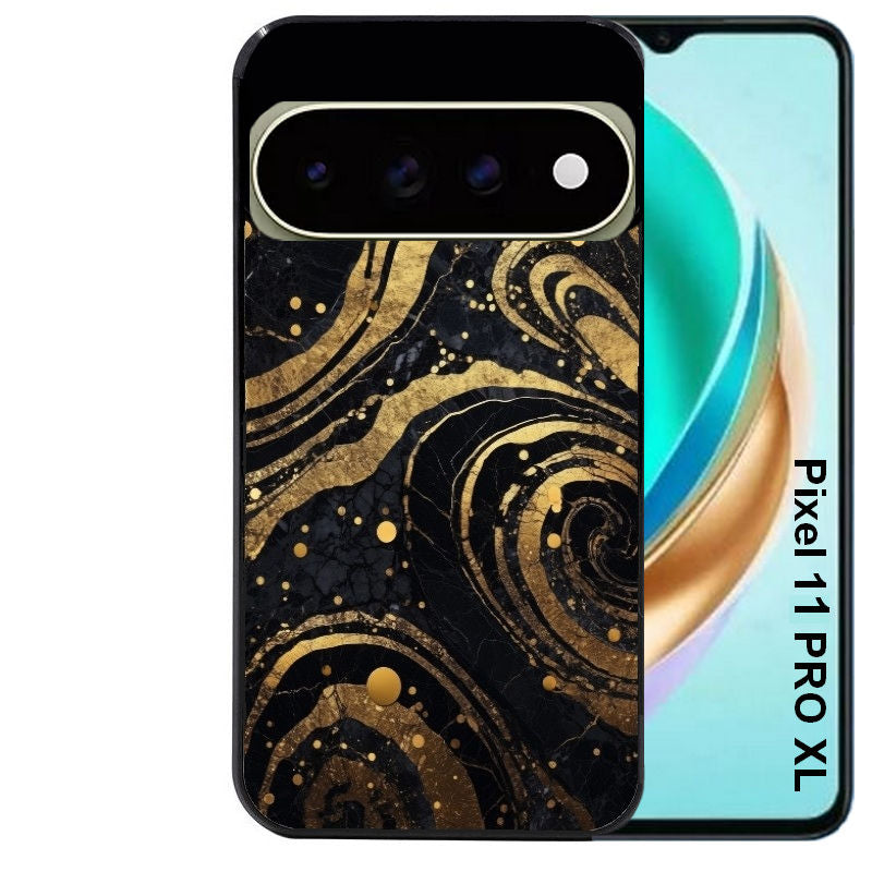 Coque pour Pixel 10 / 11 / PRO / XL marbre noir