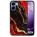 Coque pour Oppo A6 A6 A6K marbre rouge