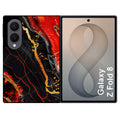 Coque pour Z FOLD 8 marbre rouge
