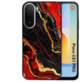 Coque pour POCO C81 PRO marbre rouge