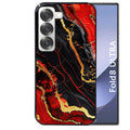 Coque pour Z Fold 8 / ULTRA marbre rouge