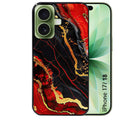 Coque pour Iphone 18 / PRO / PRO MAX / 18E marbre rouge