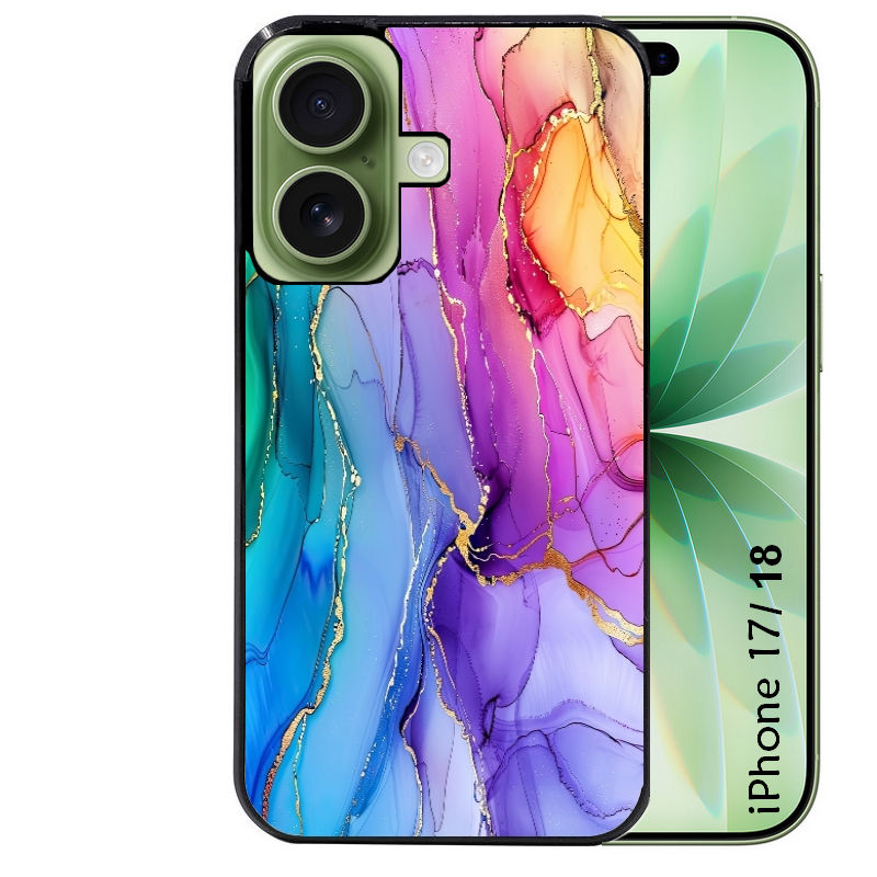 Coque pour Iphone 18 / PRO / PRO MAX / 18E marbre tie dye
