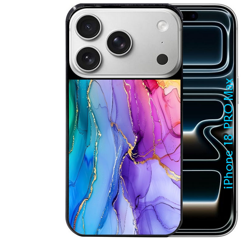 Coque pour Iphone 18 / PRO / PRO MAX / 18E marbre tie dye