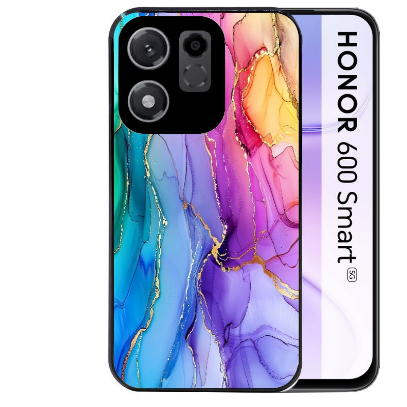 Coque pour Honor 600 SMART marbre tie dye