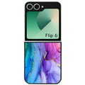 Coque pour Z FLIP 6 7 8 marbre tie dye