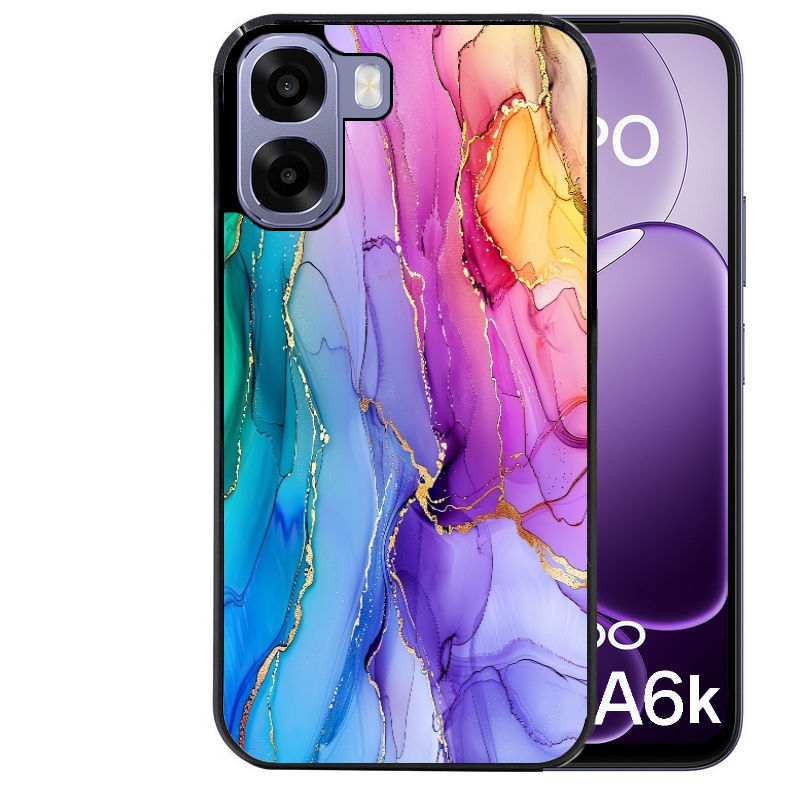 Coque pour Oppo A6 A6 A6K marbre tie dye