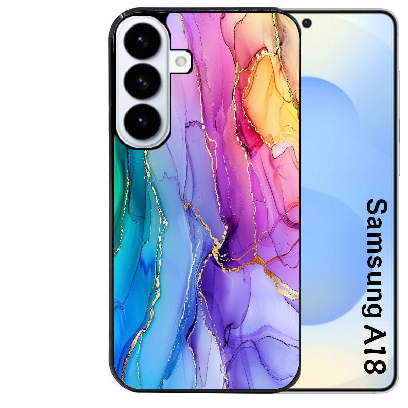 Coque pour Galaxy A08 A18 A28 A38 A58 marbre tie dye