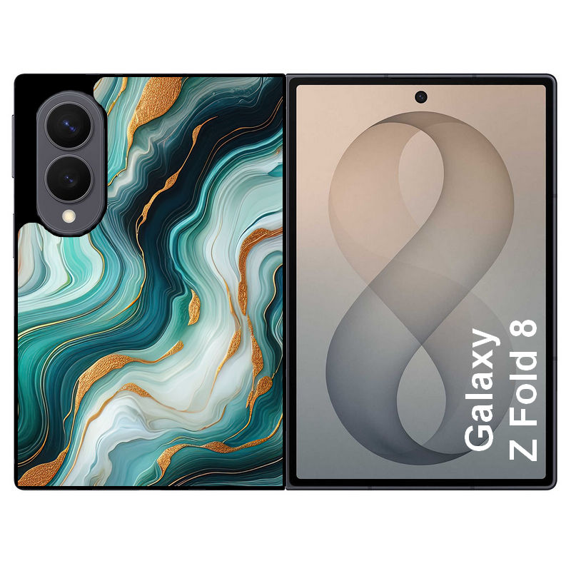 Coque pour Z FOLD 8 marbre vert