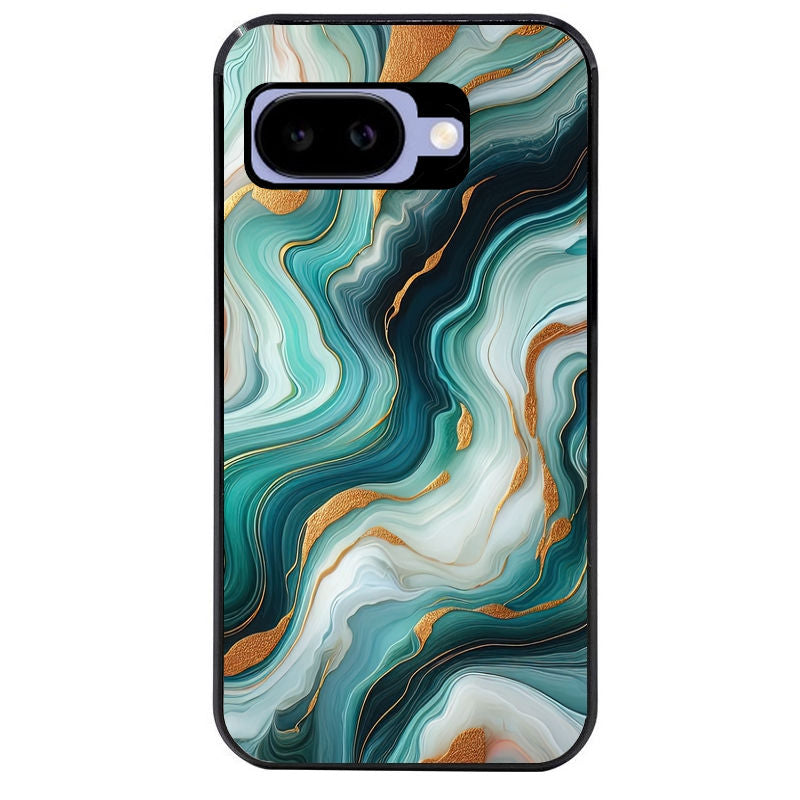 Coque pour Pixel 8A 9A 10A marbre vert