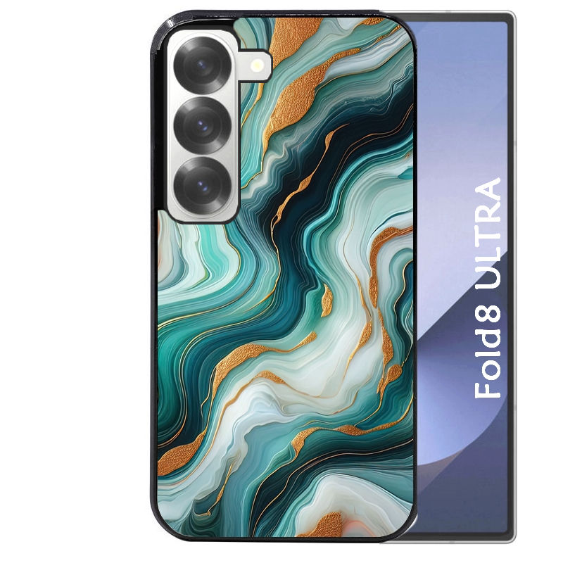Coque pour Z Fold 8 / ULTRA marbre vert