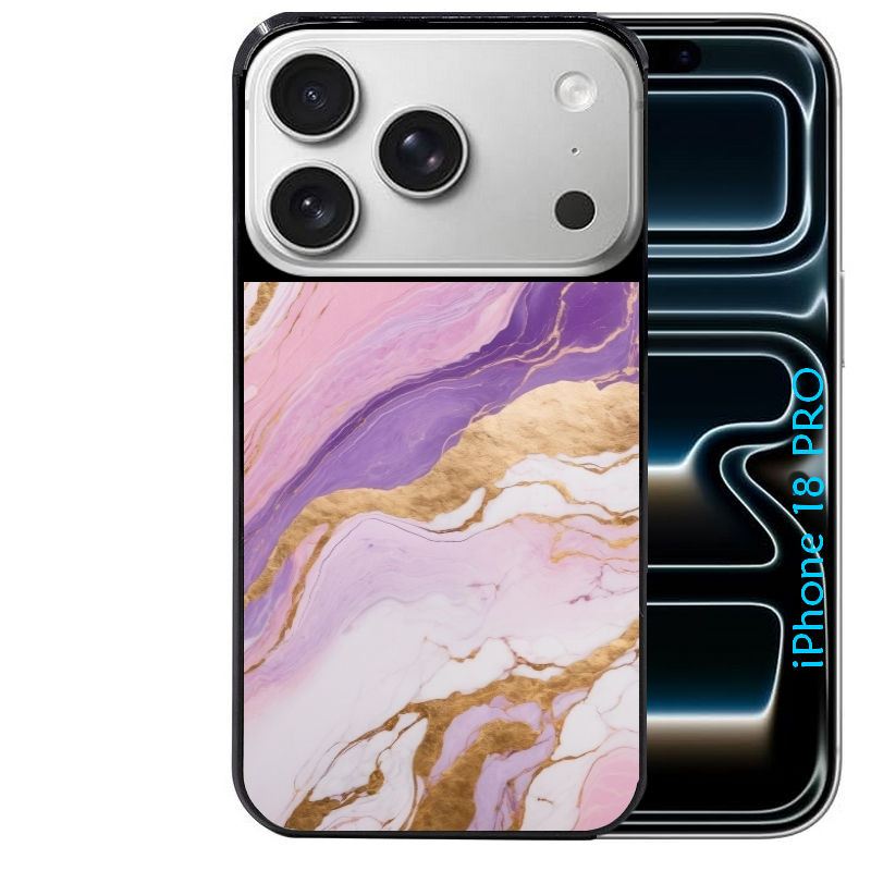 Coque pour Iphone 18 / PRO / PRO MAX / 18E marbre violet