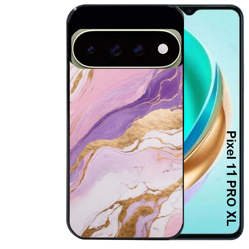 Coque pour Pixel 10 / 11 / PRO / XL marbre violet