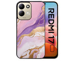 Coque pour Redmi 17 et 17C 4G 5G marbre violet