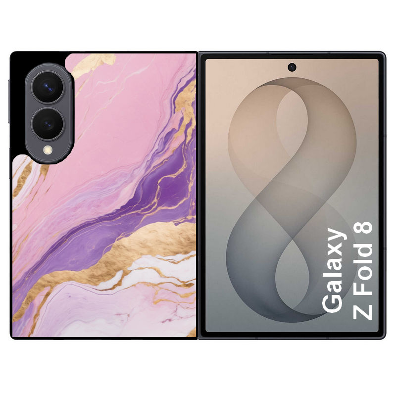 Coque pour Z FOLD 8 marbre violet