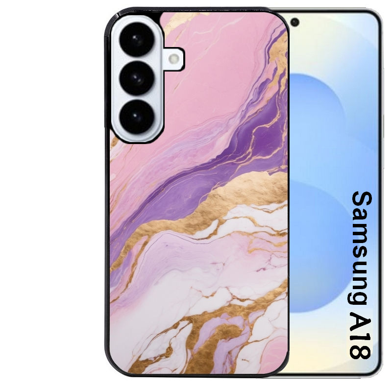 Coque pour Galaxy A08 A18 A28 A38 A58 marbre violet