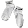 Chaussette courte personnalisée marraine 100% disponible en blanc, rose, vert, jaune, violet et bleu