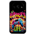 Coque noire taperso pour Redmi A3 avec motif gamer life protection antichoc personnalisée