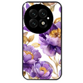 Coque noire taperso pour OnePlus 13 avec motif fleur pivoine protection antichoc personnalisée