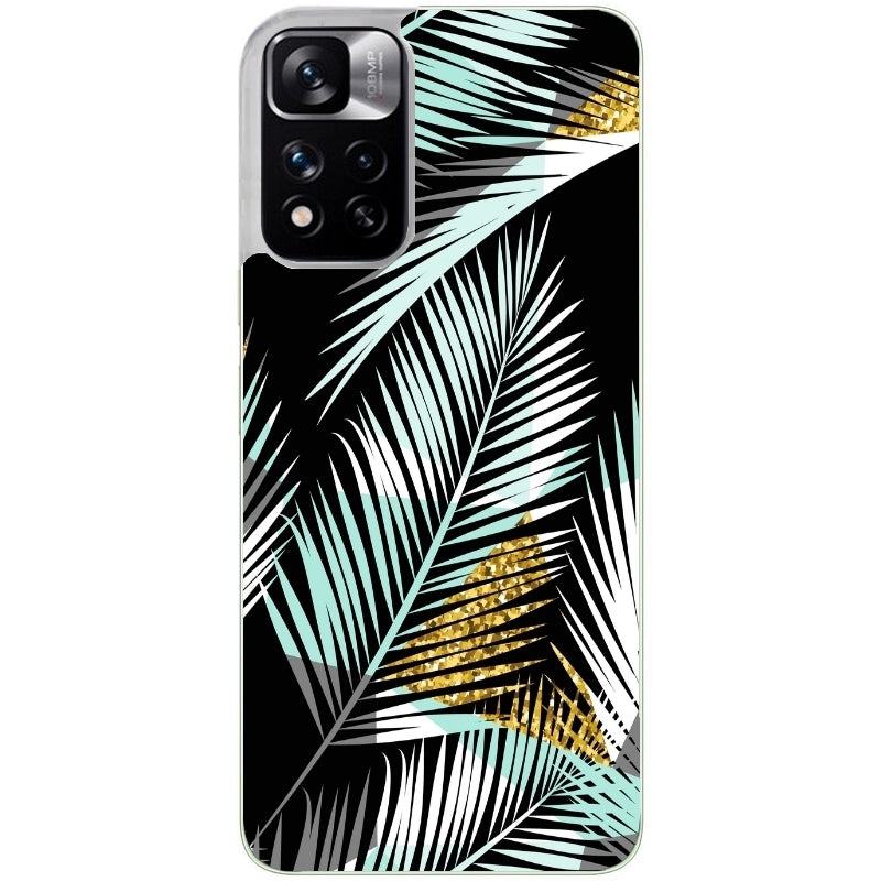 Coque taperso pour Redmi Note 12 4G 5G PRO 4G avec motif palmier noir protection antichoc personnalisée