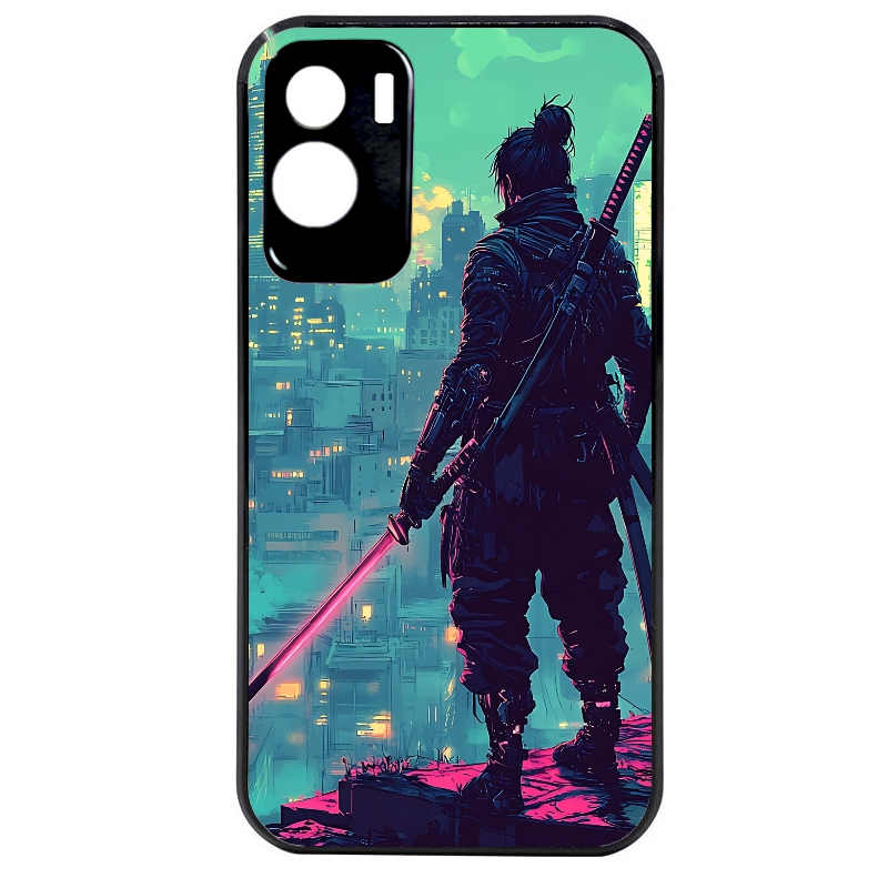 Coque noire taperso pour Honor 70 LITE 90 et LITE avec motif samourai new york protection antichoc personnalisée
