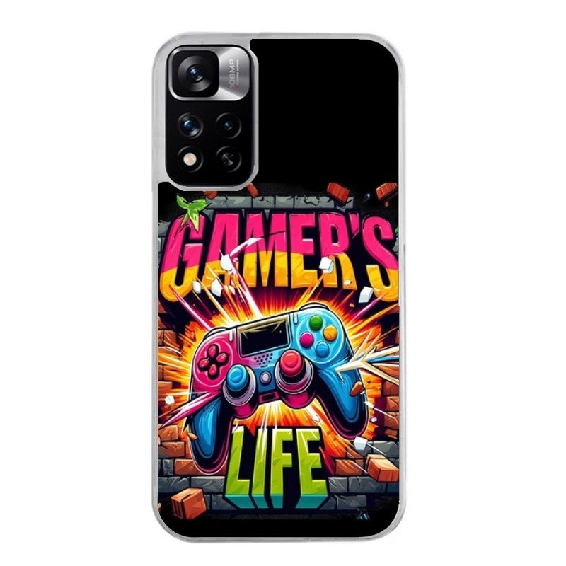Coque taperso pour Redmi Note 10 4G 5G PRO 10S avec motif gamer life protection antichoc personnalisée