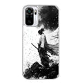 Coque taperso pour Redmi Note 10 4G 5G PRO 10S avec motif samourai et lune protection antichoc personnalisée