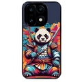 Coque noire taperso pour OnePlus 15 avec motif panda katana personnalisee protection antichoc personnalisée