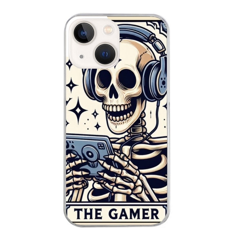 Coque taperso pour Iphone 15 et PRO PLUS PRO MAX avec motif mort gamer protection antichoc personnalisée