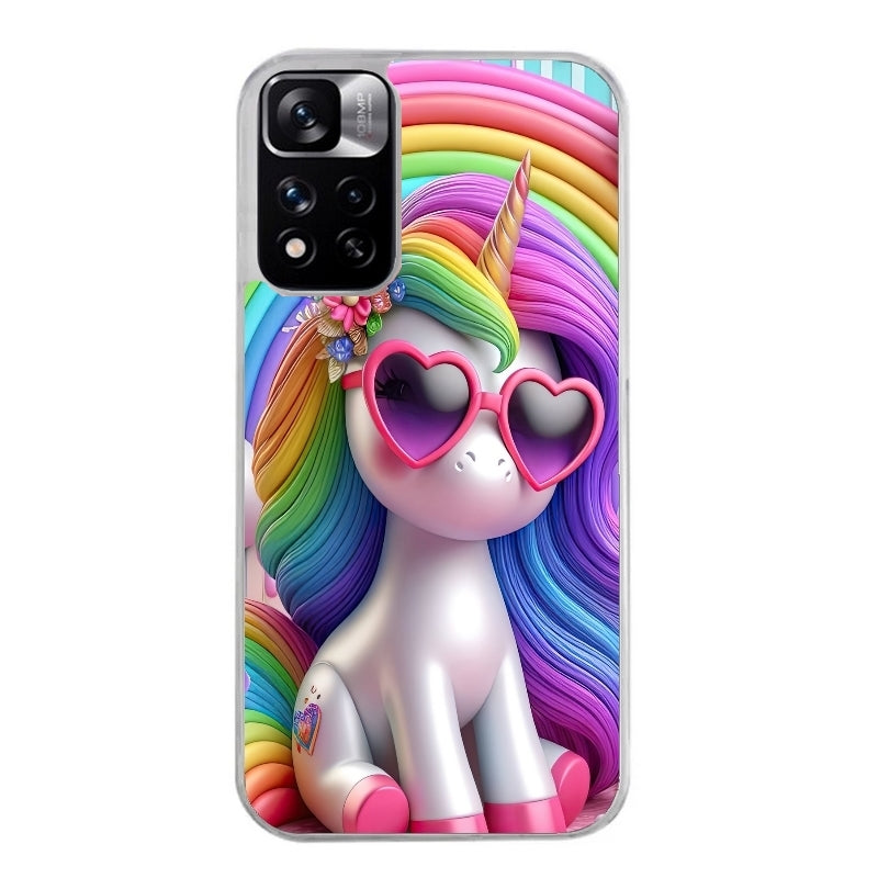 Coque taperso pour Redmi Note 12 4G 5G PRO 4G avec motif licorne pop art protection antichoc personnalisée
