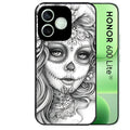 Coque noire pour Honor 600 LITE avec motif mort calavera tatoo protection antichoc personnalisée
