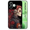 Coque noire pour Honor 600 LITE avec motif tete de mort rock protection antichoc personnalisée