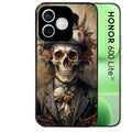 Coque noire pour Honor 600 LITE avec motif tete de mort chapeau protection antichoc personnalisée