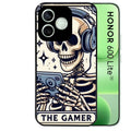 Coque noire pour Honor 600 LITE avec motif mort gamer protection antichoc personnalisée