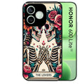 Coque noire pour Honor 600 LITE avec motif tete de mort lovers protection antichoc personnalisée