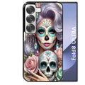Coque pour Z FOLD 8 ULTRA tete de mort calavera bijoux